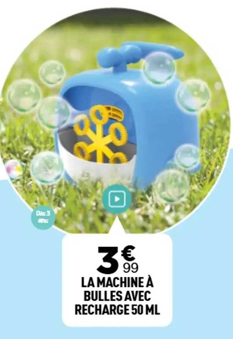 LA MACHINE À BULLES AVEC RECHARGE 50 ML