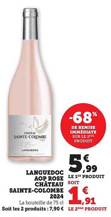 LANGUEDOC AOP ROSE CHÂTEAU SAINTE-COLOMBE 2024