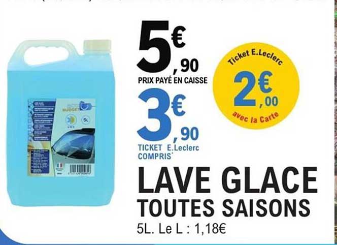 LAVE GLACE TOUTES SAISONS