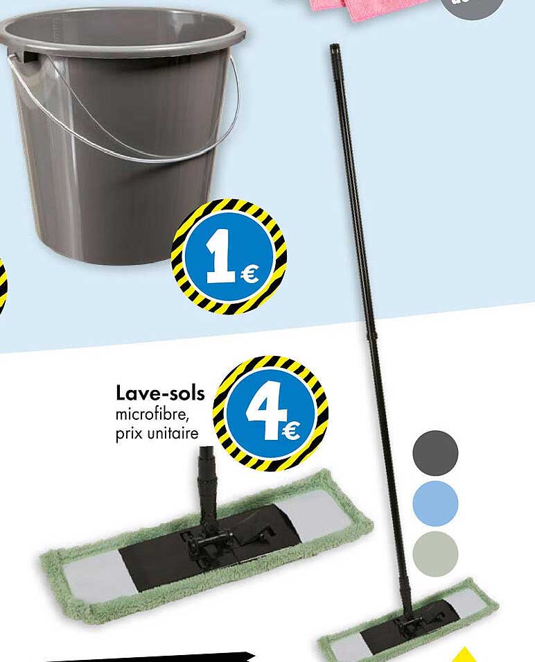 Lave-sols microfibre, prix unitaire