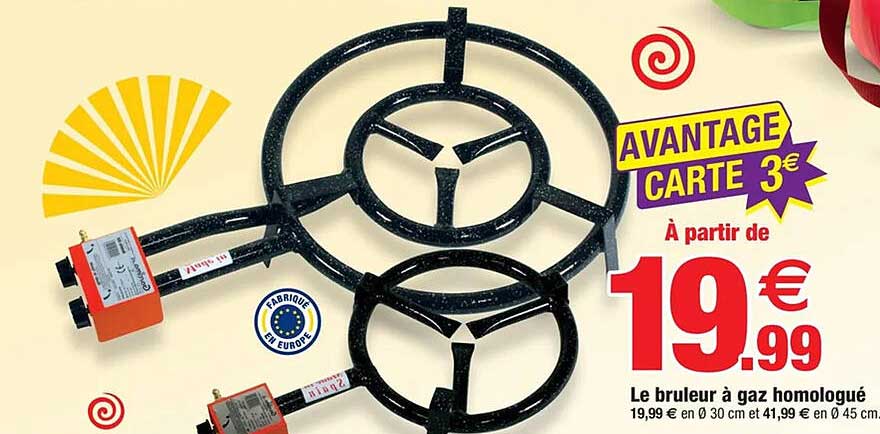 Le bruleur à gaz homologué