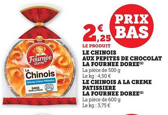 Le Chinois aux Pépites de Chocolat La Fournée Dorée