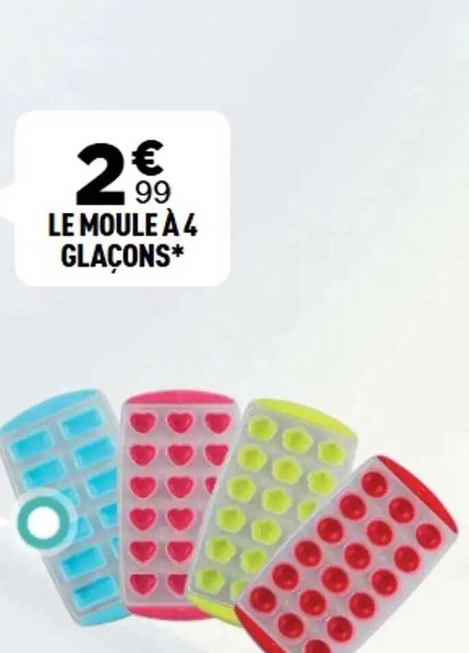 LE MOULE À 4 GLACONS