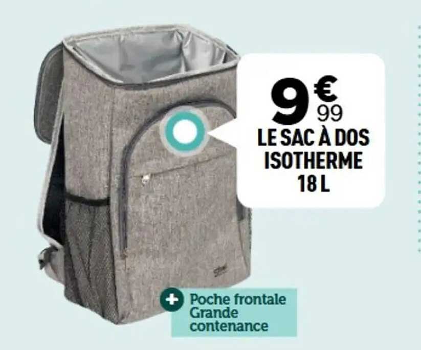 LE SAC À DOS ISOTHERME 18 L