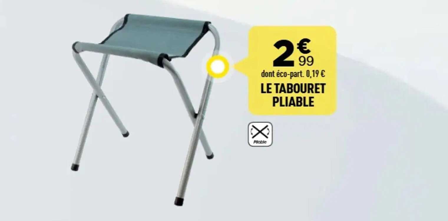 LE TABOURET PLIABLE