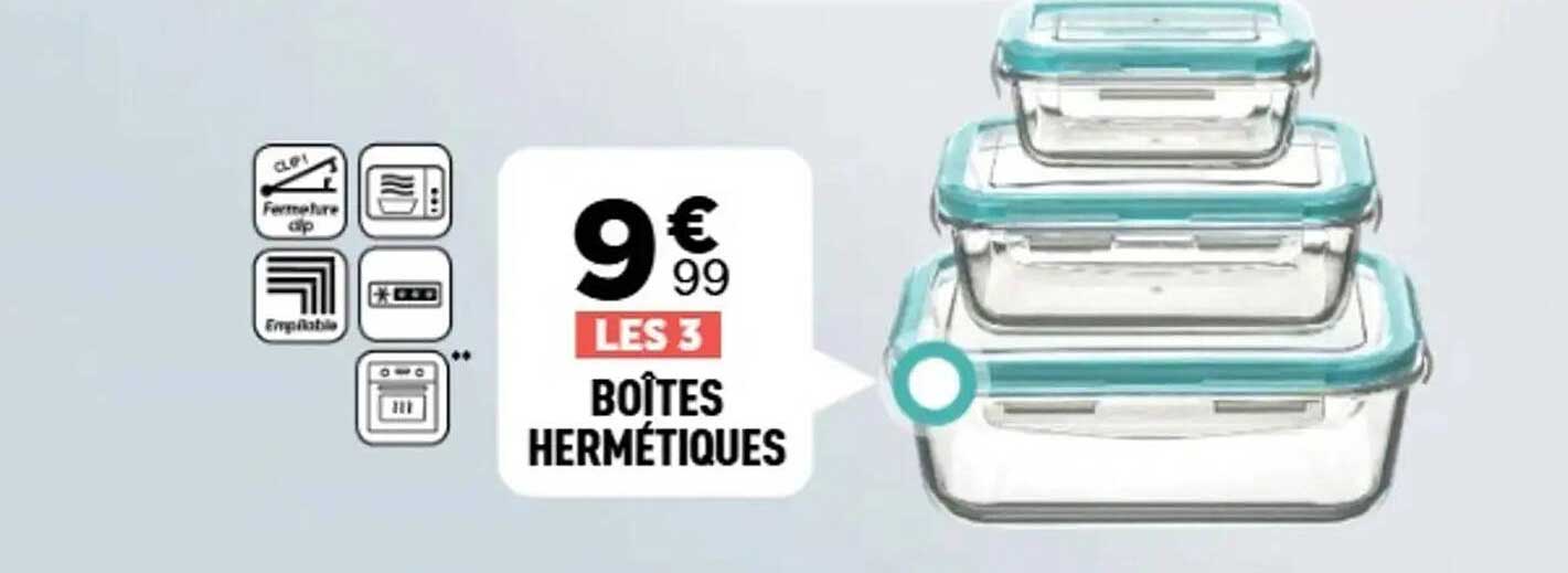 LES 3 BOÎTES HERMÉTIQUES