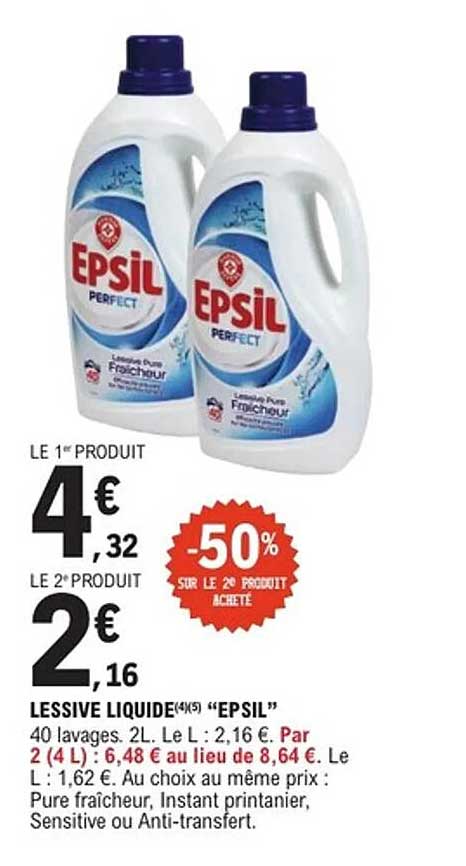 LESSIVE LIQUIDE(4*1L) “EPSIL”