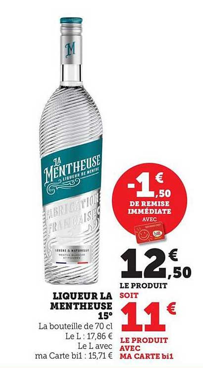 LIQUEUR LA MENTHEUSE 15°