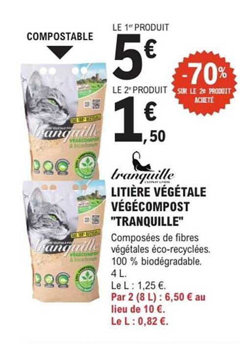 Litière Végétale Végécompo 'Tranquille'