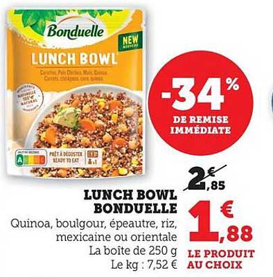 LUNCH BOWL BONDUELLE