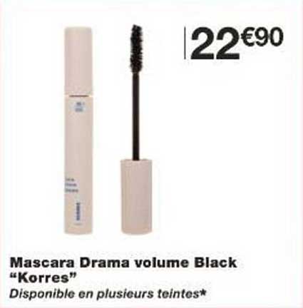 Mascara Drama volume Black "Korres"