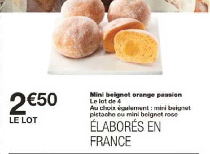 Mini beignet orange passion