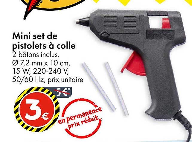 Mini set de pistolets à colle