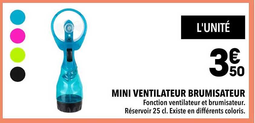 MINI VENTILATEUR BRUMISATEUR