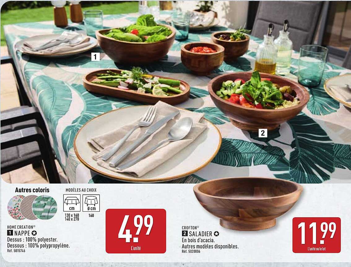 Nappe Home Creation® 130 x 160 cm - 4,99€