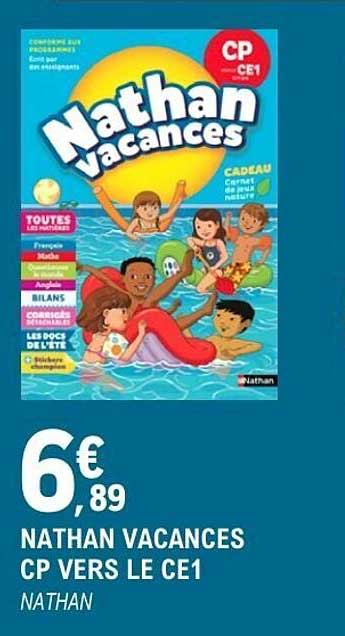 NATHAN VACANCES CP VERS LE CE1