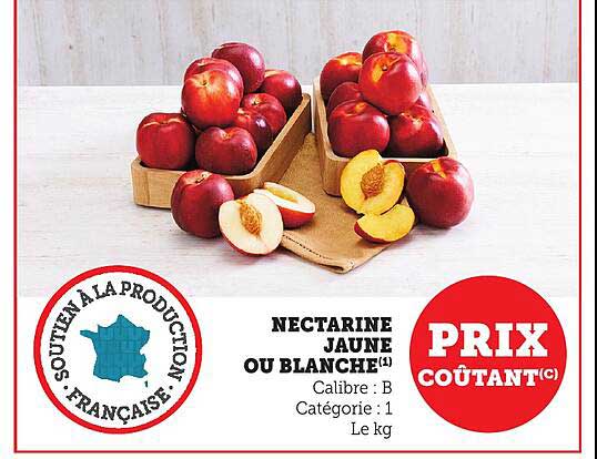 NECTARINE JAUNE OU BLANCHE