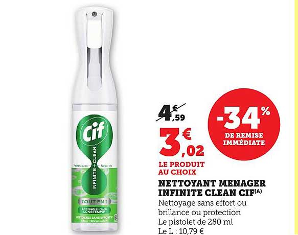 NETTOYANT MENAGER INFINITE CLEAN CIF