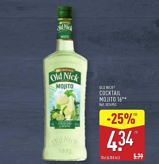 OLD NICK® COCKTAIL MOJITO 16*