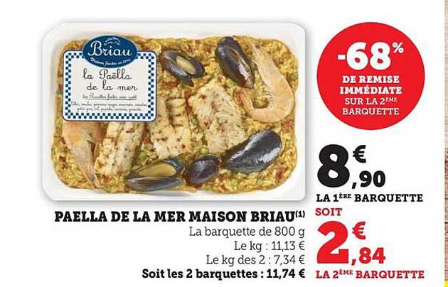 PAELLA DE LA MER MAISON BRIAU