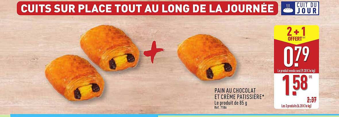 PAIN AU CHOCOLAT ET CRÈME PATISSIÈRE