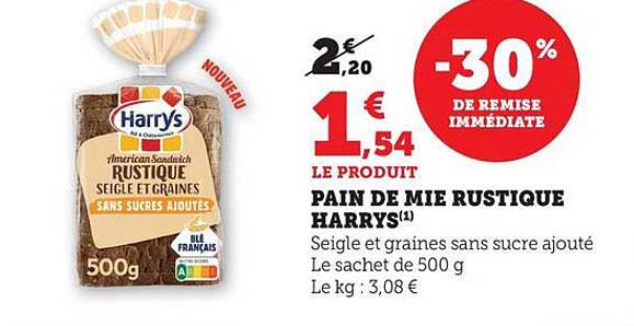 PAIN DE MIE RUSTIQUE HARRYS