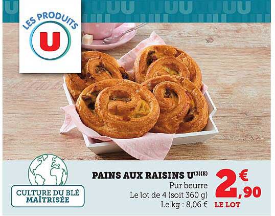 PAINS AUX RAISINS U(3)(E)