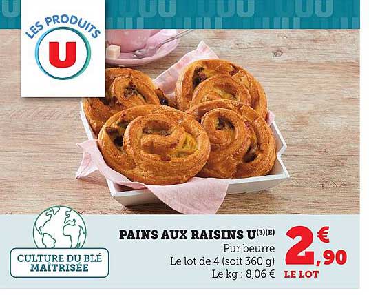 PAINS AUX RAISINS U(3E)