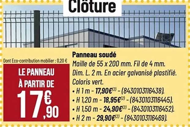 Panneau soudé