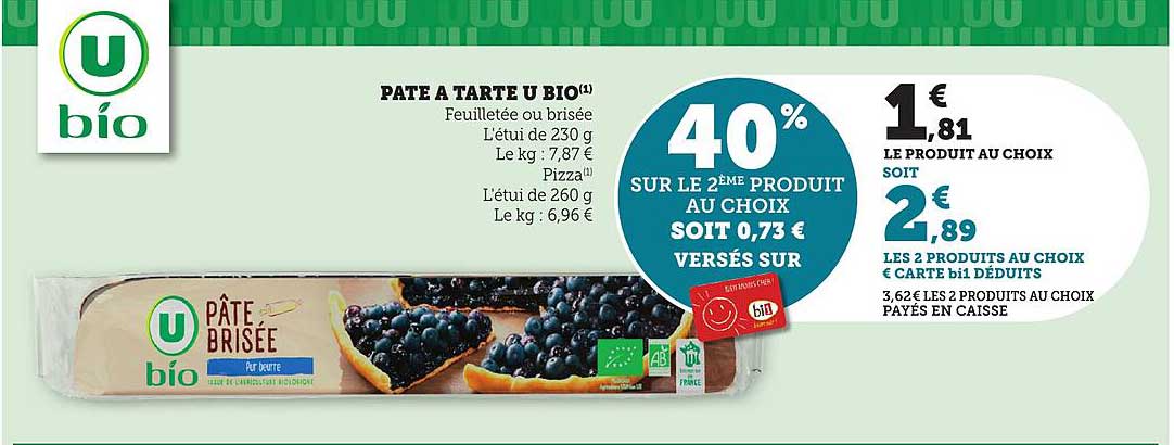PATÉ A TARTE U BIO