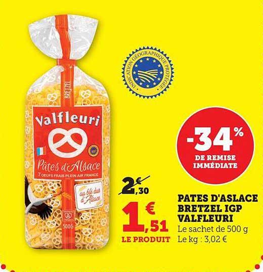 PATES D'ALSACE BRETZEL IGP VALFLEURI