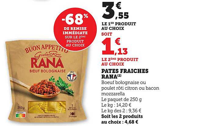 PÂTES FRAICHES RANA