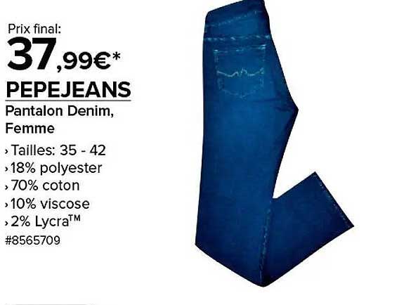 PEPEJEANS Pantalon Denim, Femme
