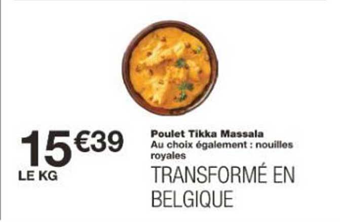 Poulet Tikka Massala