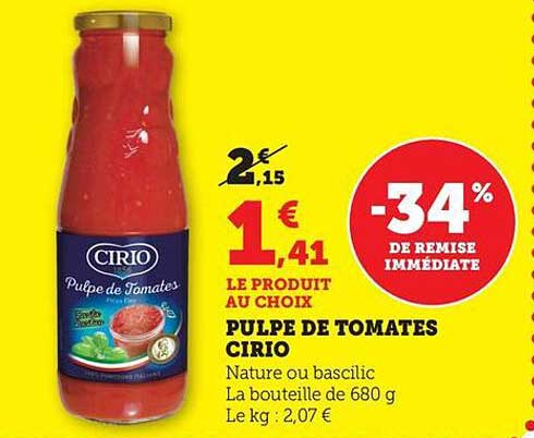 PULPE DE TOMATES CIRIO