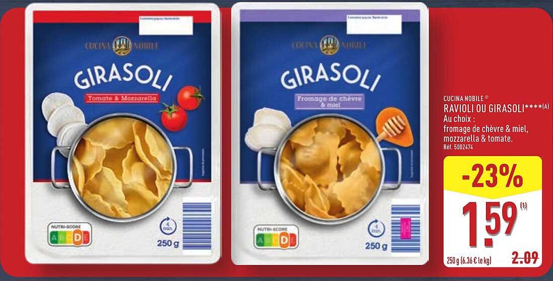 RAVIOLI OU GIRASOLI****(*)
