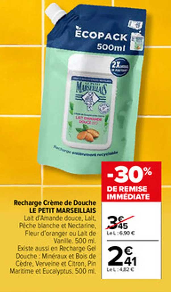 Recharge Crème de Douche LE PETIT MARSEILLAIS