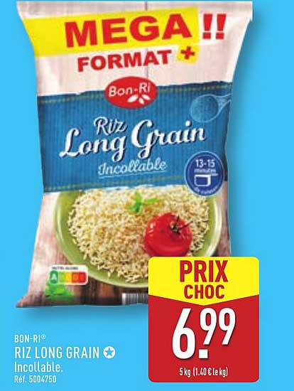Riz Long Grain Incollable