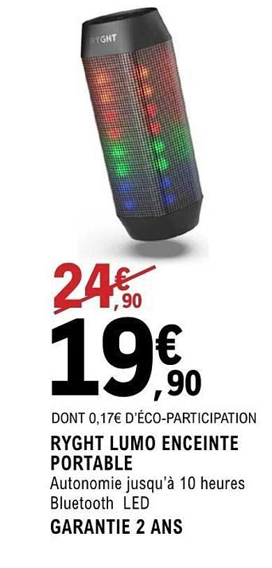 RYGHT LUMO ENCEINTE PORTABLE