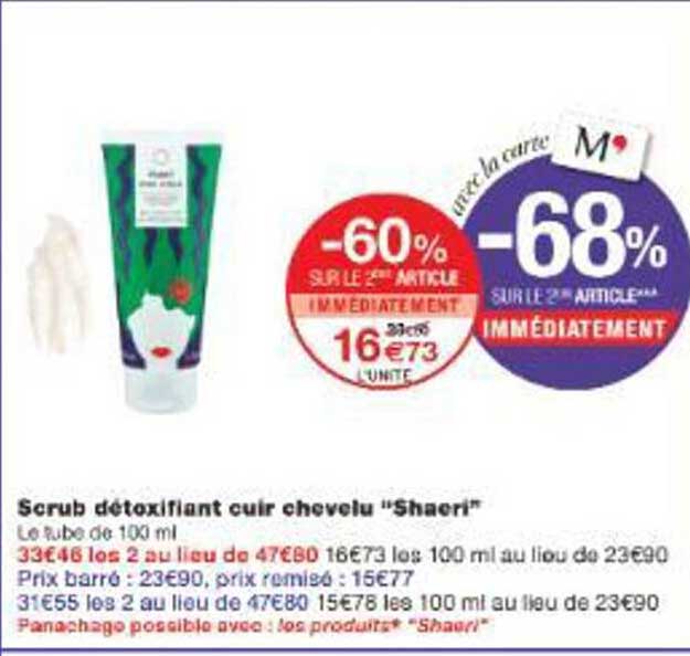 Scrub détoxifiant cuir chevelu "Shaeri"