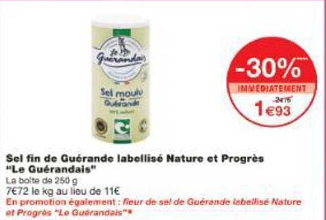 Sel fin de Guérande labellisé Nature et Progrès “Le Guérandais”