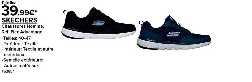 SKECHERS Chaussures Homme, Ref: Flex Advantage
