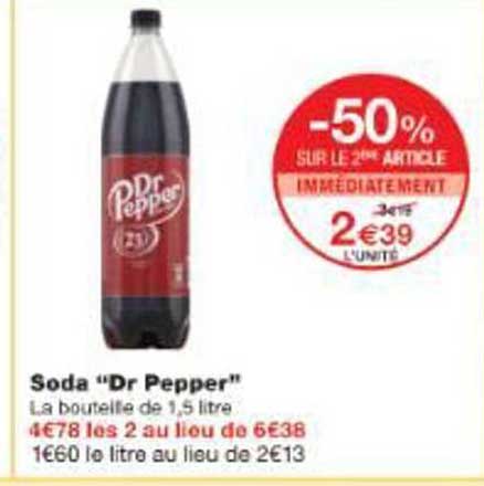 Soda "Dr Pepper"
