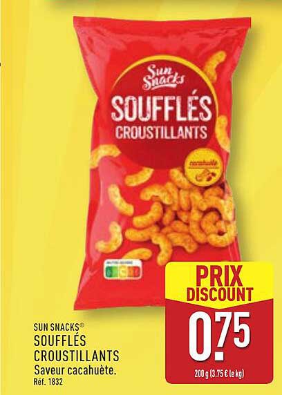 SOUFFLÉS CROUSTILLANTS Saveur cacahuète