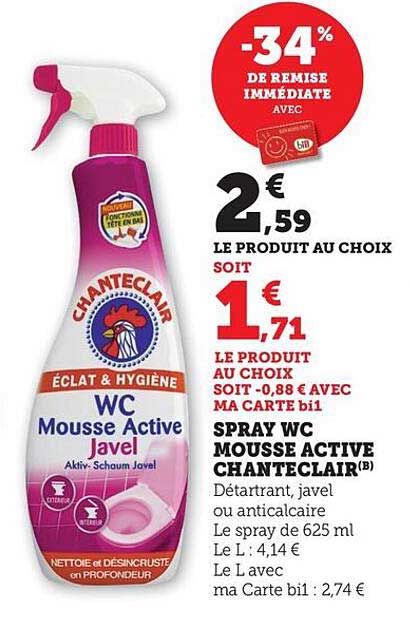 SPRAY WC MOUSSE ACTIVE CHANTECLAIR