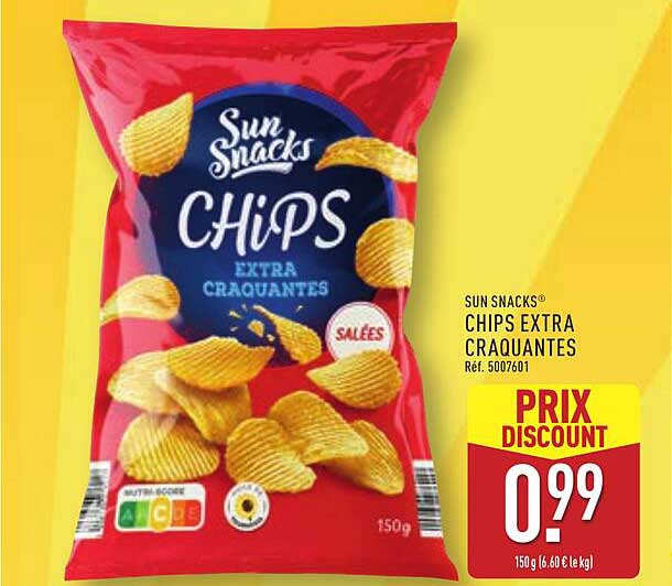 SUN SNACKS® CHIPS EXTRA CRAQUANTES