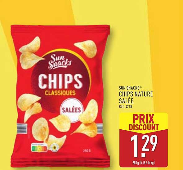 SUN SNACKS® CHIPS NATURE SALÉE