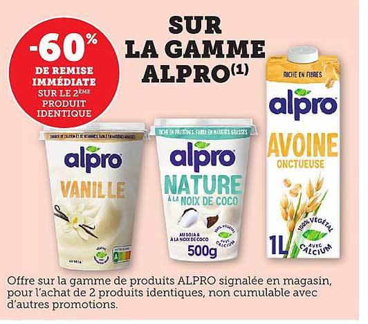 SUR LA GAMME ALPRO
