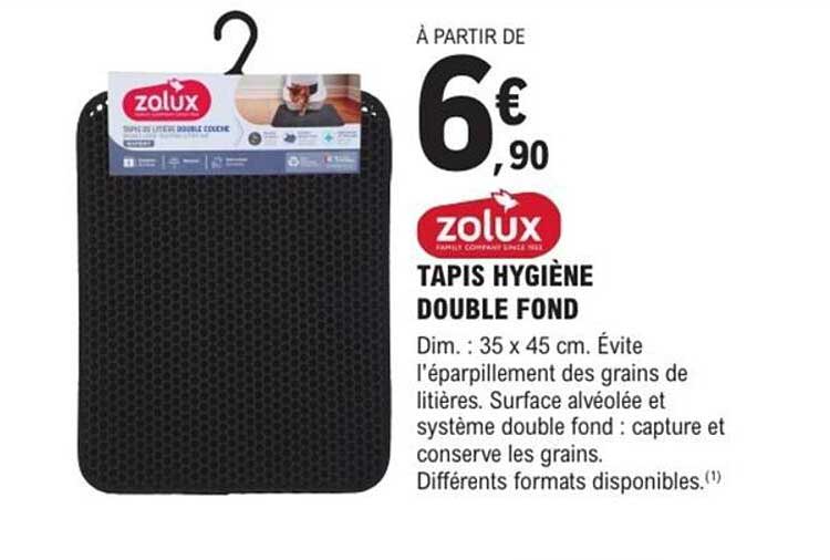 TAPIS HYGIÈNE DOUBLE FOND