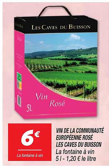 VIN DE LA COMMUNAUTÉ EUROPÉENNE ROSÉ LES CAVES DU BUISSON